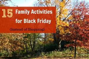 fun family activites for black friday