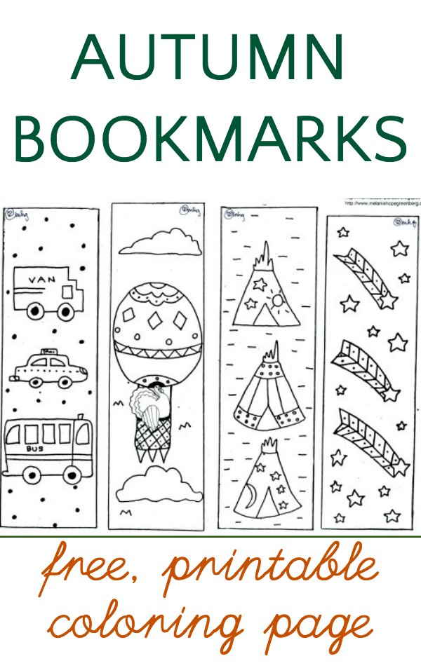 halloween bookmarks coloring pages - photo #40