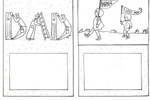 Mother's Day Father's Day Printable Card to Color