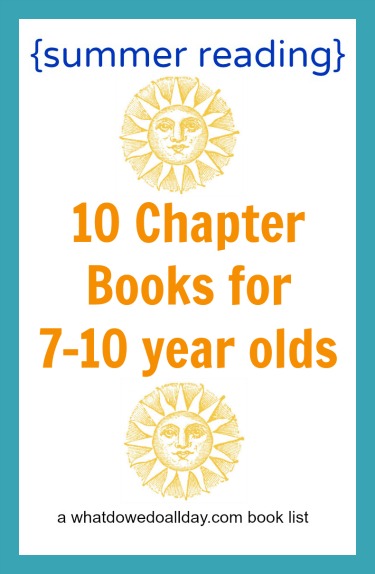 summer reading list for 7 to 10 year olds