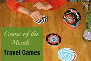 A selection of our favorite games to keep kids buys on car rides and airplane trips.