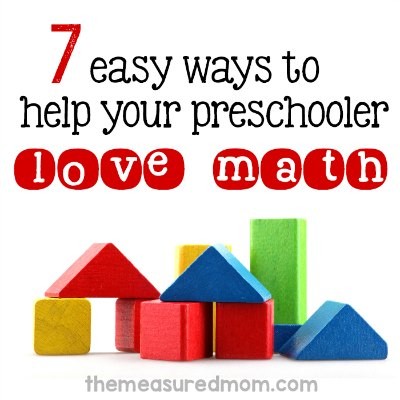 Preschool math activities