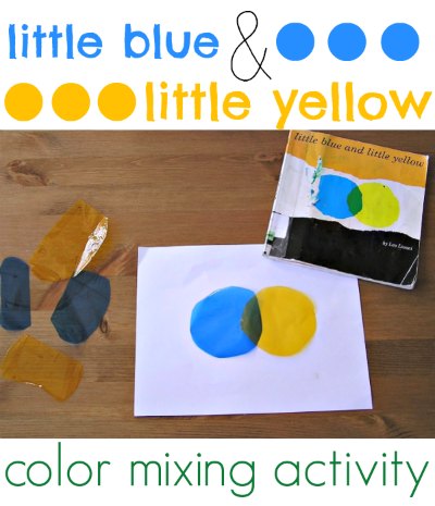 Book activity that teaches color mixing