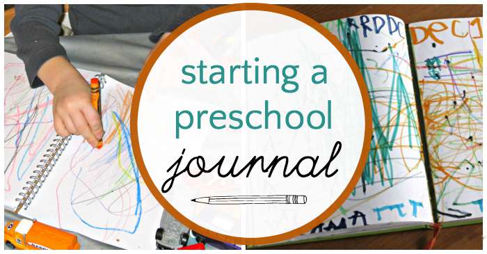 How to start a preschool journal.