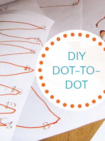 DIY dot to dot activity worksheets