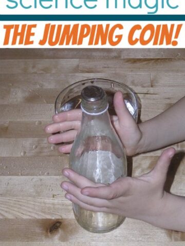 Quick science project for kids: the magic jumping coin