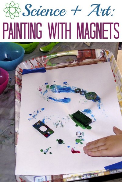 Painting with magnets - a science and art activity