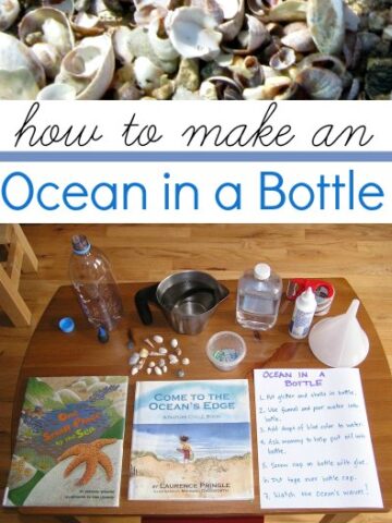 Make an ocean in a bottle.
