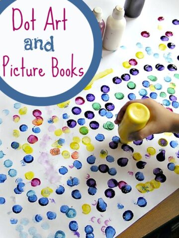 Books about dots and dot art projects for kids