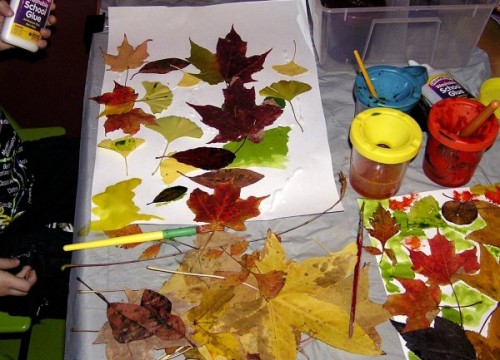 easy fall leaf art project for kids