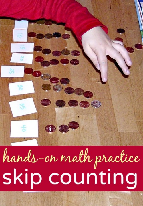 A fun skip counting activity to make hands on math practice fun.