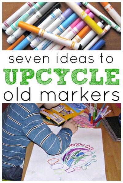Ideas to upcycle and reuse old dried markers.