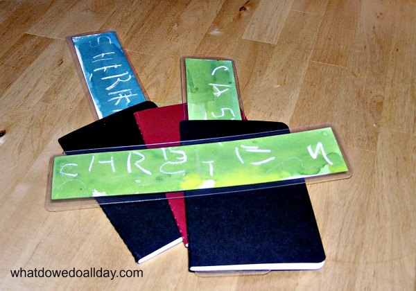 Fun, easy personalized teacher gift - handmade bookmarks