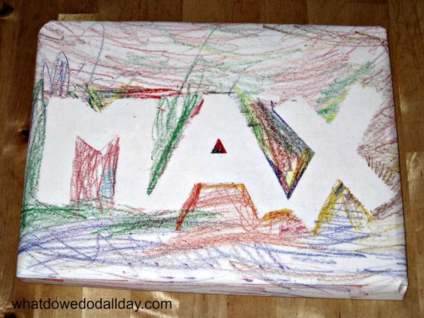 Personalized handmade wrapping paper - so easy!