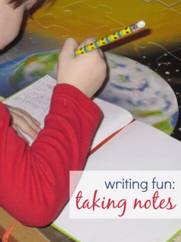 Practice handwriting by taking notes just like Jack in Magic Tree House!