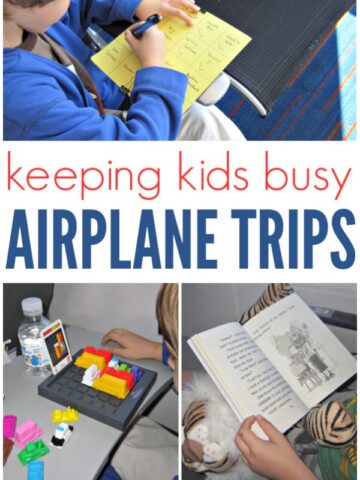 Ideas to keep kids busy on long trips.