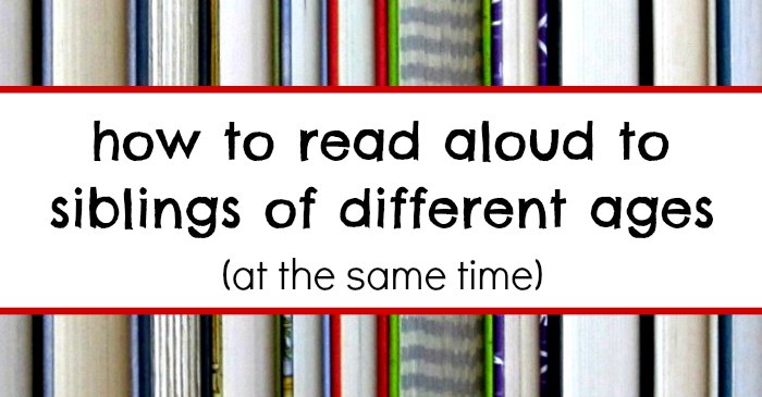 How to read aloud to siblings