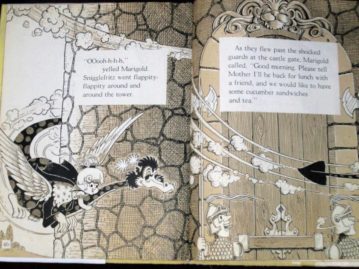 Marigold and the Dragon interior pages