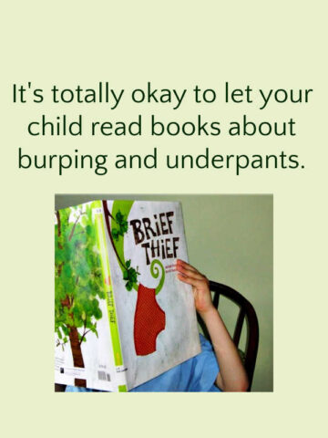 Child reading Brief Thief book