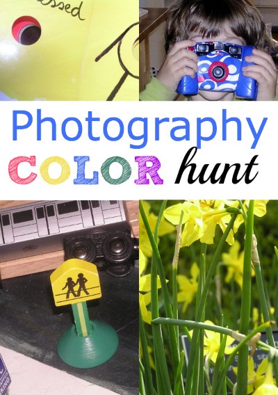 Such a fun way for kids to learn about photography: go on a color hunt!