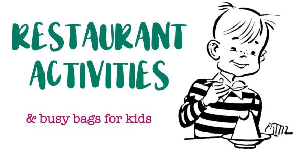 restaurant activities to keep kids busy