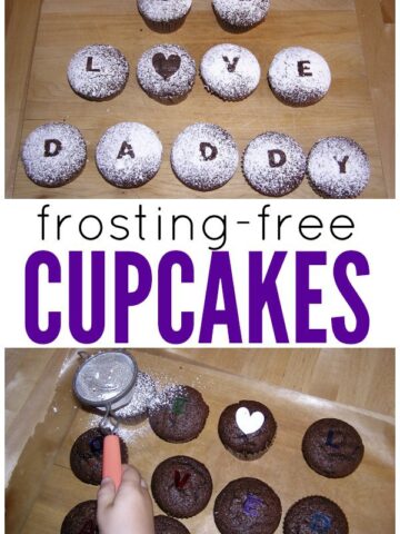 Decorate cupcakes without frosting