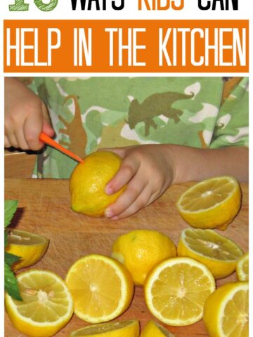 Kids can help in the kitchen