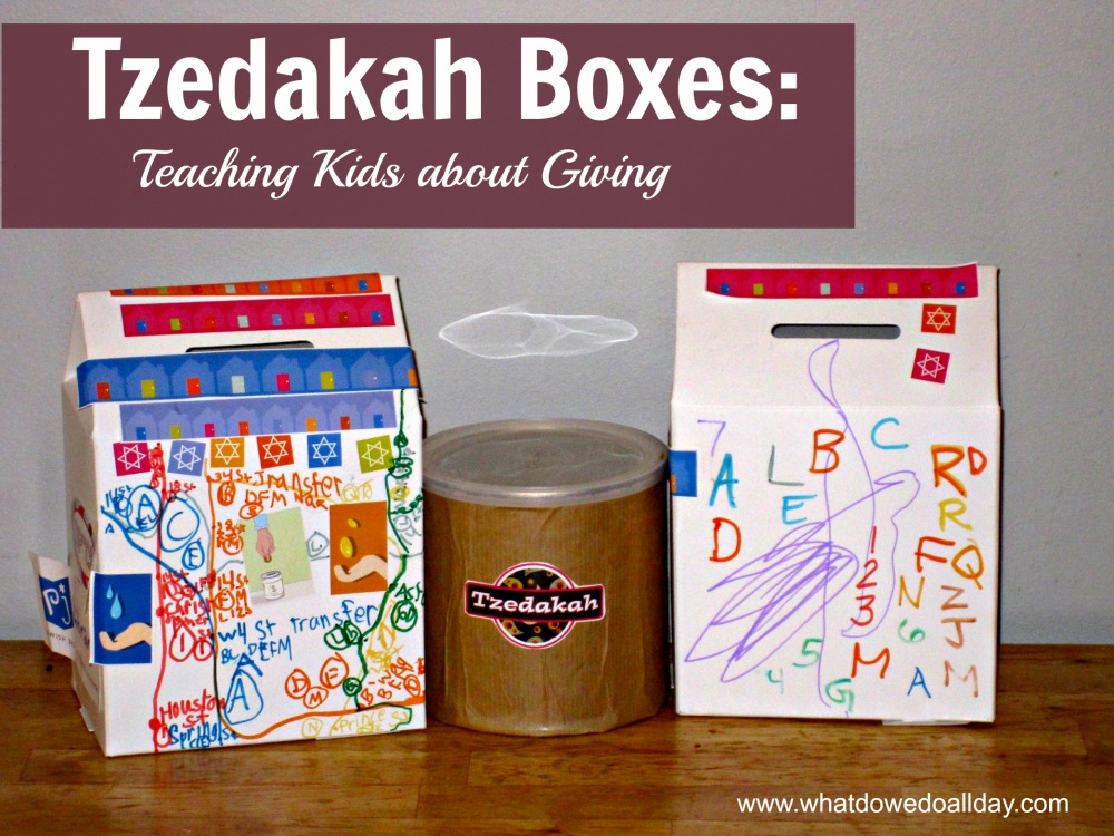teaching kids about tzedakah