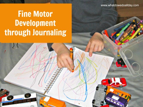 Ideas for Fine Motor Development using a Preschool Journal