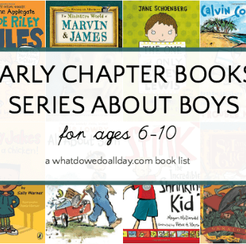 First chapter books about boys for kids ages 6-10