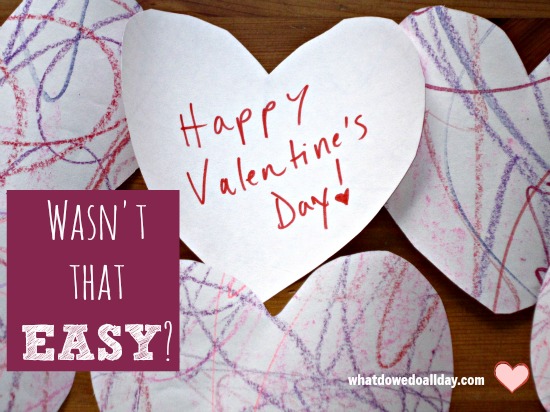 Easy last minute valentine cards for kids
