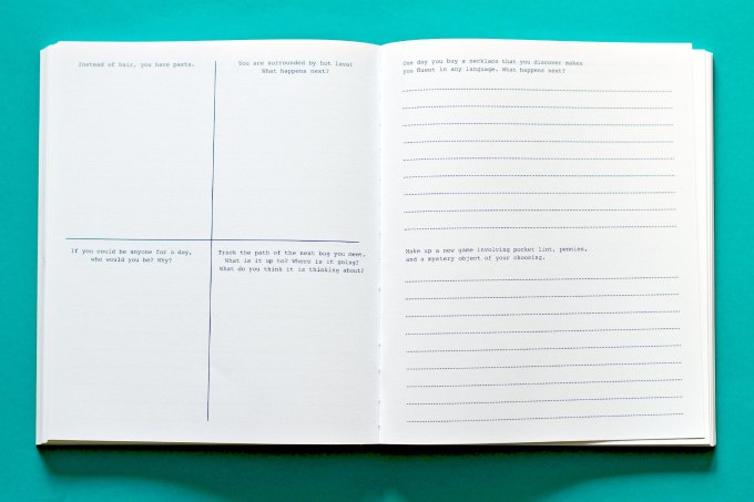 Inside the journal for kids
