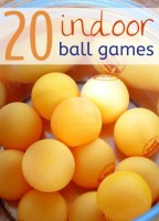 Indoor ball games to play with kids when they are stuck inside