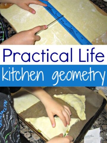 Kitchen geometry with kids is a practical life skill