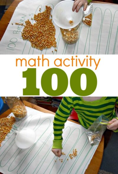 Counting to 100 math activity for kids