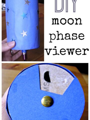 Moon phase activity for kids. Build a moon phase viewer.