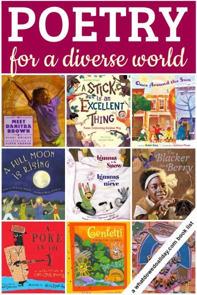 A list of diverse poetry books for kids