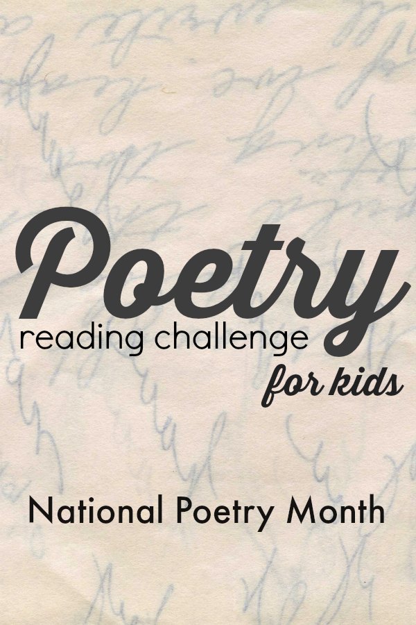 Join the weekly poetry challenge for kids and parents. Perfect way to participate in National Poetry Month.