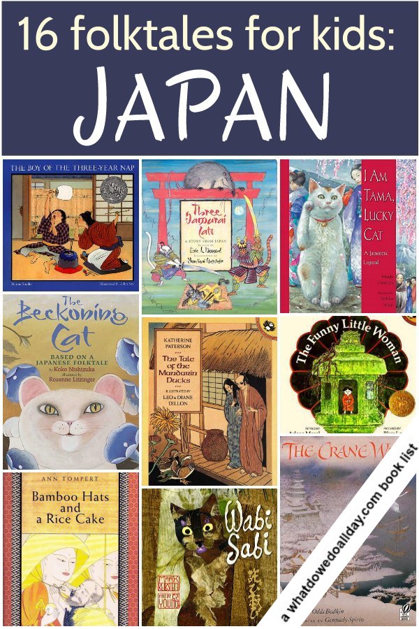 Japanese folk tales for kid. List and reviews of great picture books to read aloud.