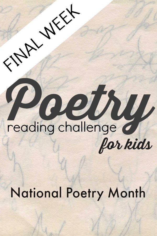 Poetry reading challenge -- the final week with a Shakespeare poem