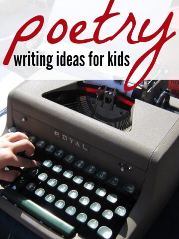 14 creative poetry writing ideas for kids to write poems!