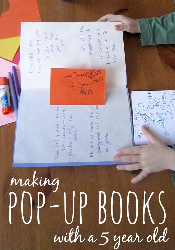 How to Make a Pop Up Book {With Your 5 Year Old}