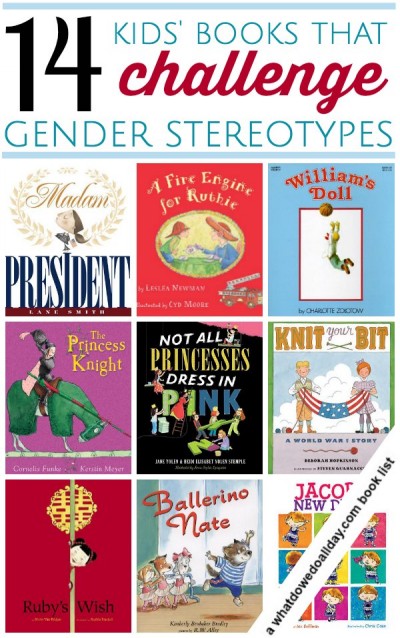 Children's books that break gender stereotypes. Click through for entire book list. 