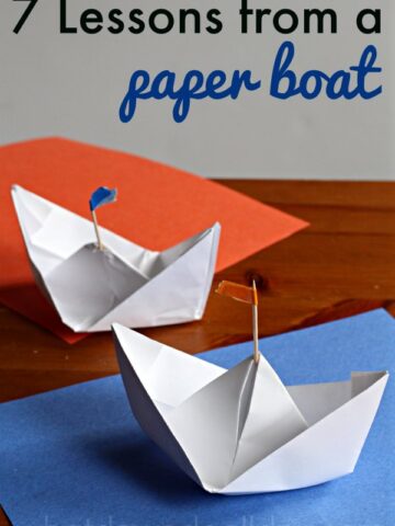 Lessons I learned while making paper boats with my son.