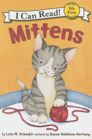 Mittens, easy reader book. 