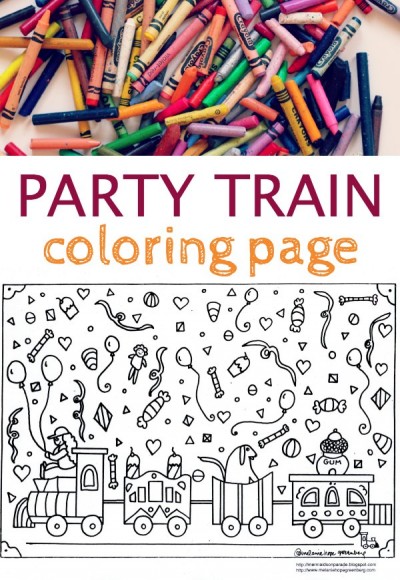 Free, printable train coloring page for kids by children's book illustrator. 