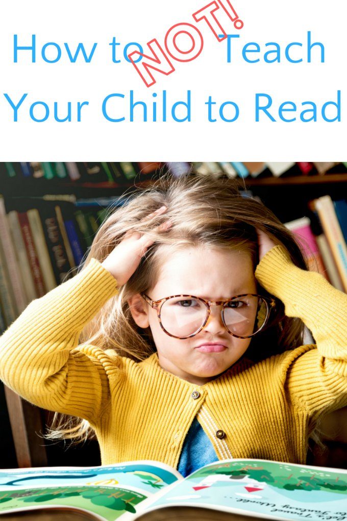 How to Stop teaching your child to read