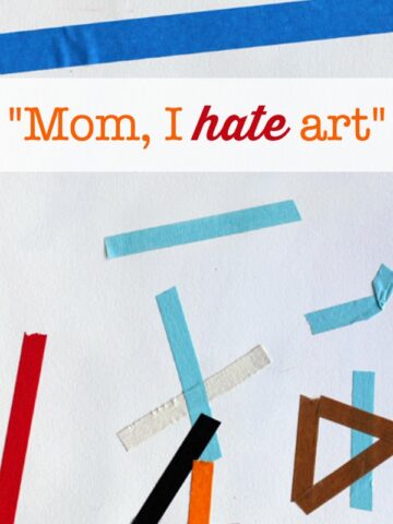 Project for the child who says "I hate art"