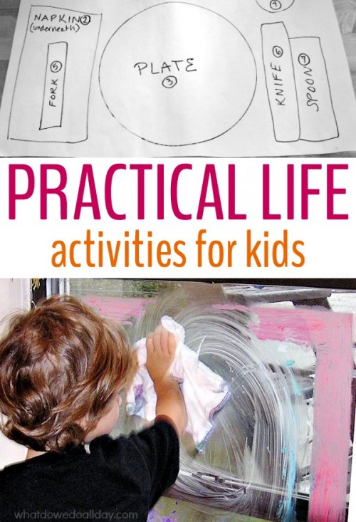 12 practical life activities for kids inspired by Montessori