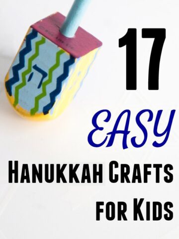 Easy Hanukkah crafts for kids. Perfect last minute projects.